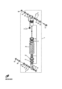 WR400F Задняя подвеска