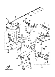 TW125 Support & repose pied