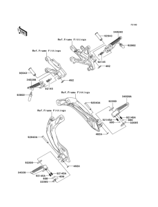 ZX1000 Подножки