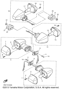 YZF600RG Поворотники