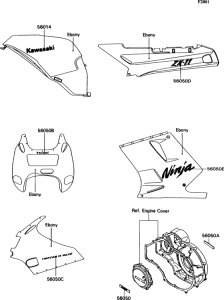 ZX1100 Decal(ebony)(zx1100-c3 / c4)