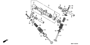 CB250 Распред вал / клапана