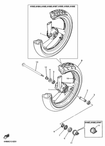 XJR400R ﾌﾛﾝﾄﾎｲｰﾙ