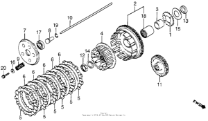 VF750C Сцепление