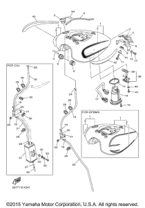 XVS950A Топливный бак