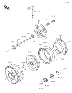KX100 Сцепление
