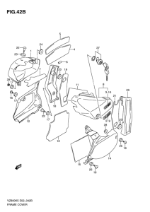 VZ800 Обтекатель задний