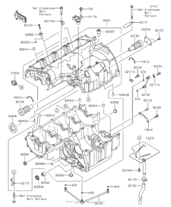 ZR800 Картер двигателя