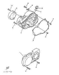 TZR80 Cubierta de carter