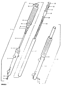 DR400 Вилка передней оси