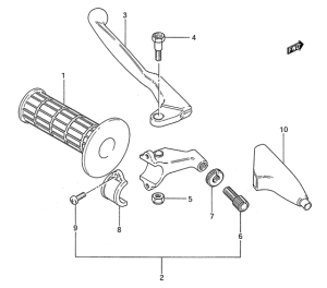 RM80 Left handle grip