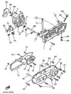 CT50S Картер двигателя