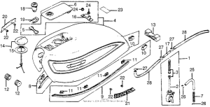 CB550 Топливный бак