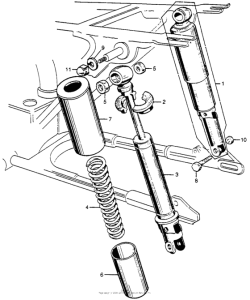 CB72 Задние амортизаторы