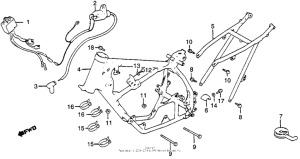 CR80R Frame + ignition coil