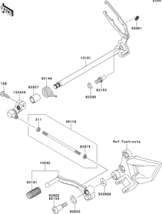 EX250 Механизм переключения передач