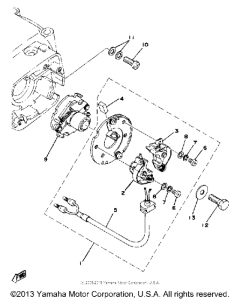 XS400-2E - 1978 Contact breaker - governor