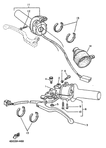 TT600E Handle switch. lever