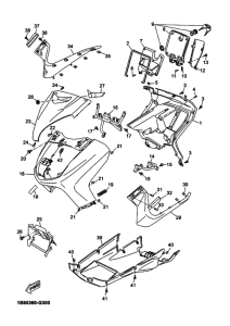 YP125R Щиток облицовочный