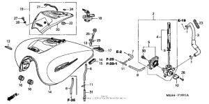 VTX1300S Fuel tank (vtx1300s'04-'07) (vtx1300r ...