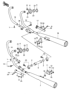 KZ750 Глушитель