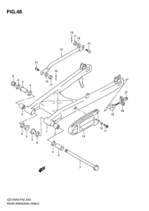 GZ125 Маятник задний