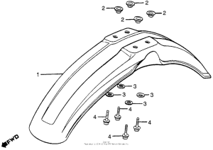 CR250R Переднее крыло