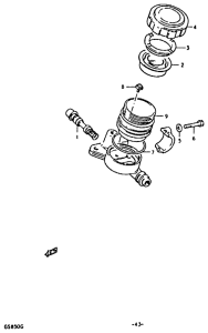 GS850 Передний тормозной цилиндр