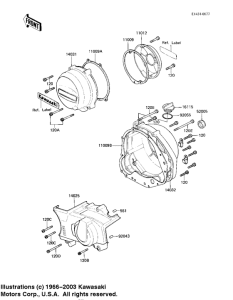 KZ1100 Крышки двигателя