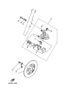 RZ125 ﾌﾛﾝﾄﾌﾞﾚｰｷｷﾔﾘﾊﾟ