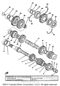 XS1100F Трансмиссия