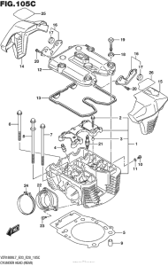 VZR1800 Cylinder Head (Rear) (Vzr1800Bzl7 E28)