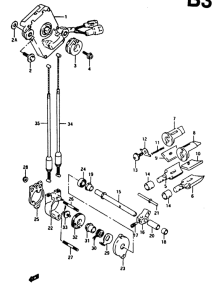 RG125 Клапан выхлопа