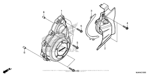 CBR500R (ABS) Крышка генератора