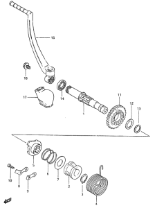 RM500 Ножной стартер