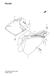 DR-Z400 Обтекатель задний