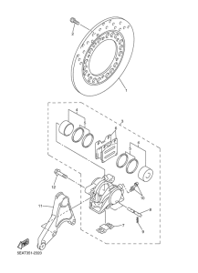 XJR1300 Задний суппорт