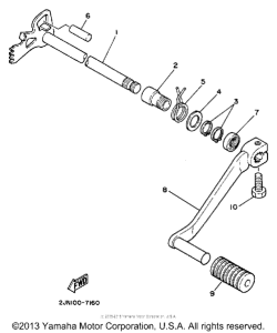 BW350T Вал переключения
