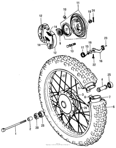 XR75 Переднее колесо