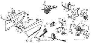 CB750 Side cover + electric plate