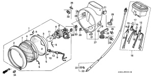 CT110 Headlight / meter