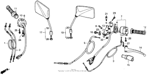 CB400F Рулевые переключатели