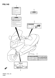 AN650 (ABS) Honda mark