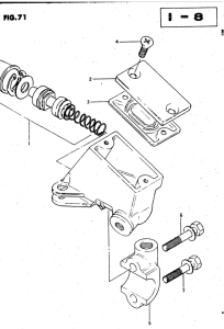 GSX750 Передний тормозной цилиндр
