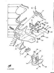 XJ600 Обтекатель 1