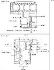 ZR1200 Болты крепления картера