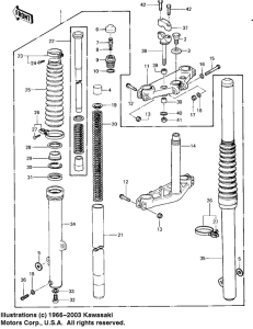  Вилка передней оси