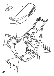 RM125 Frame-seat