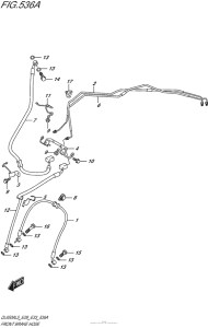 DL650 (ABS) Передние тормозные трубки