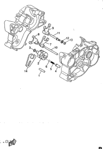 DT50R Shift cam. fork